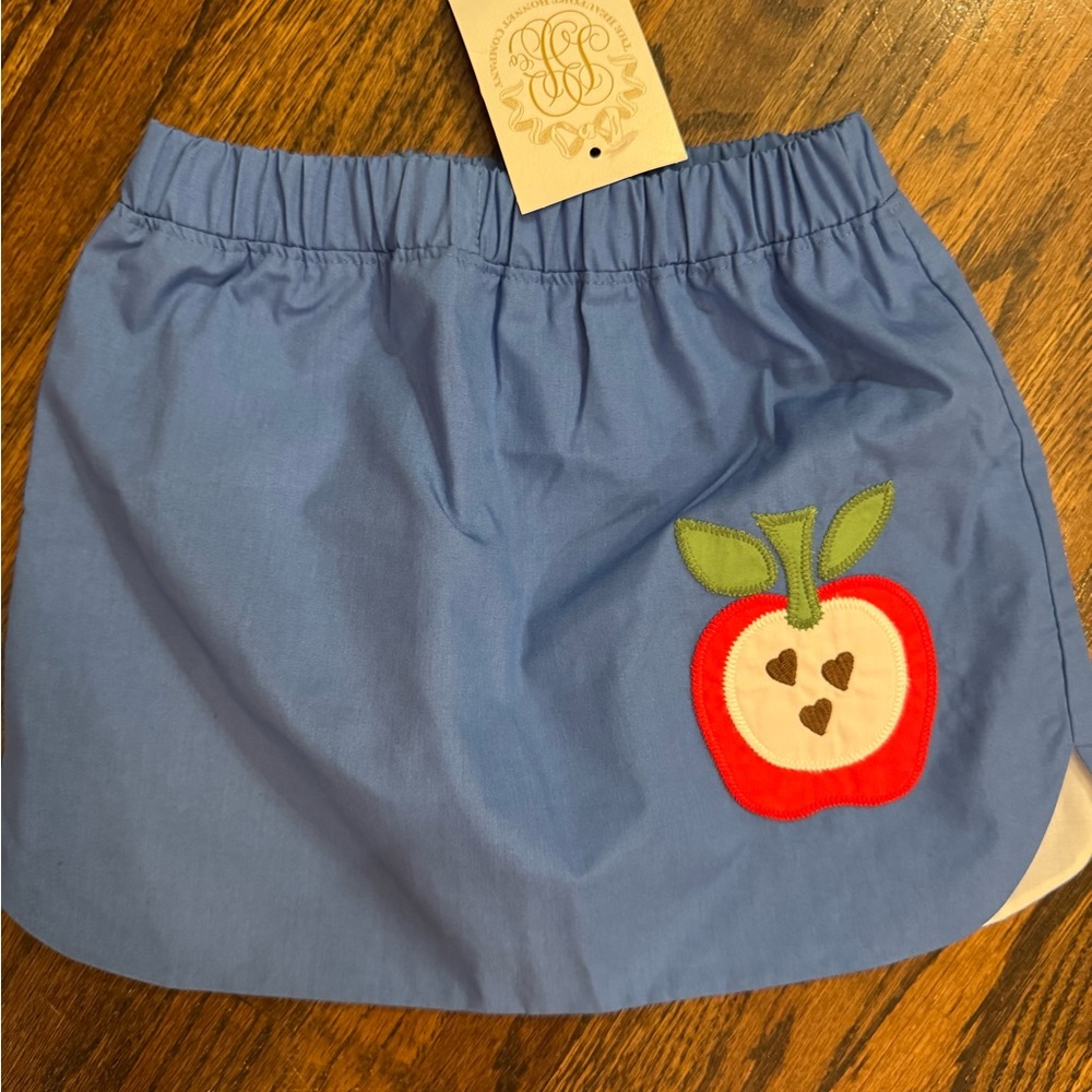 The Beaufort Bonnet Company Blue and Red Apple Skirt